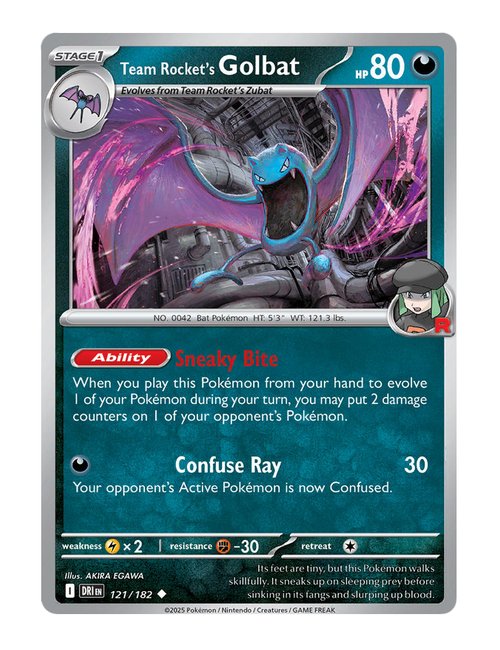 Team Rocket's Golbat #121/182 - Destined Rivals
