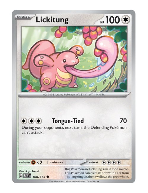 Lickitung #108/165 Reverse Holo - 151