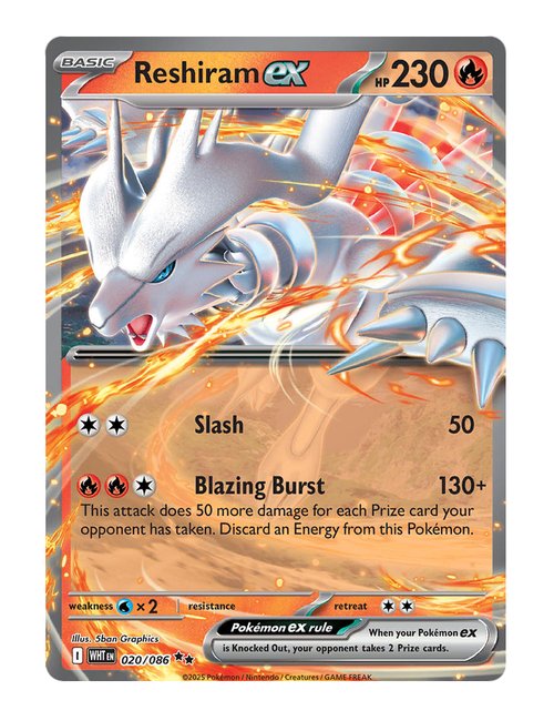 Reshiram ex #020/086 - White Flare