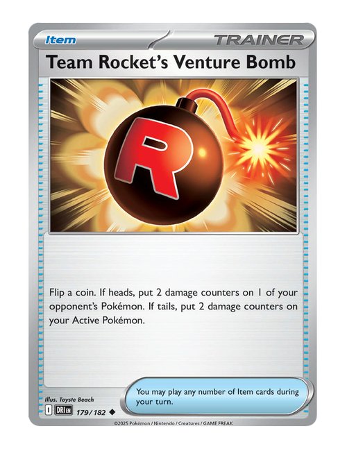 Team Rocket's Venture Bomb #179/182 - Destined Rivals