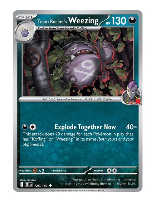 Team Rocket's Weezing #126/182 - Destined Rivals