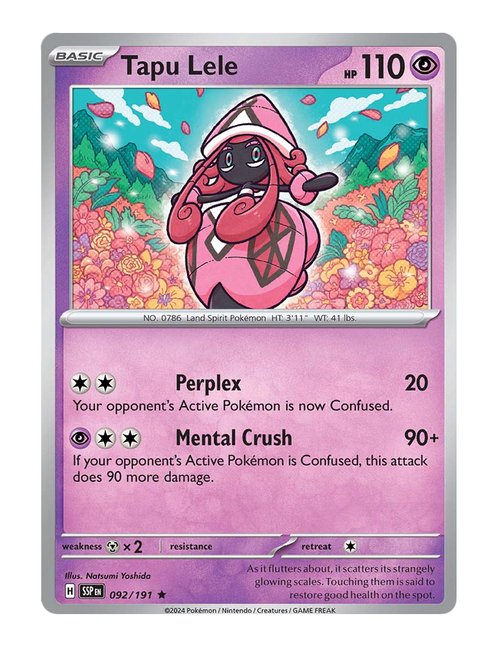 Tapu Lele #92/191 Reverse Holo - Surging Sparks