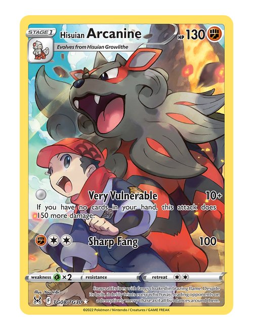Hisuian Arcanine #TG08/196 - Lost Origin