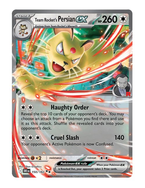 Team Rocket's Persian ex #150/182 - Destined Rivals
