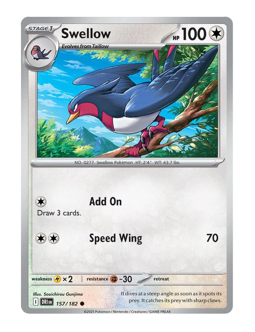 Swellow #157/182 - Destined Rivals