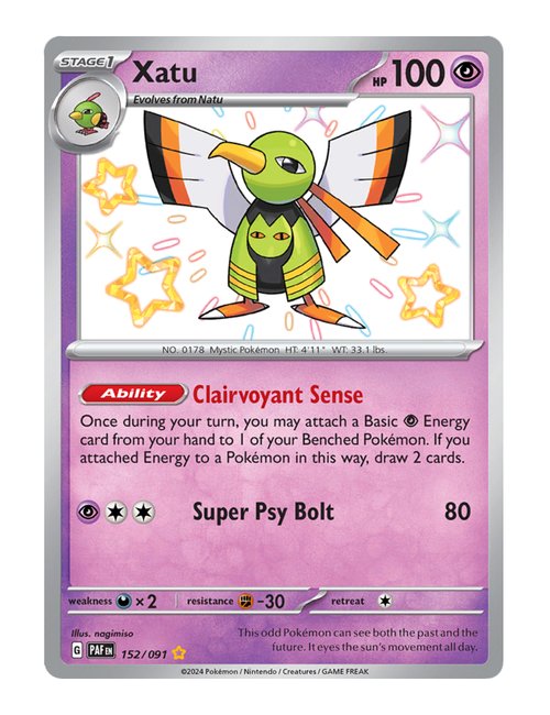 Xatu #152/091 - Paldean Fates