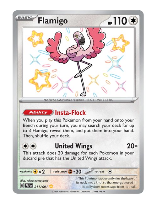 Flamigo #211/091 - Paldean Fates