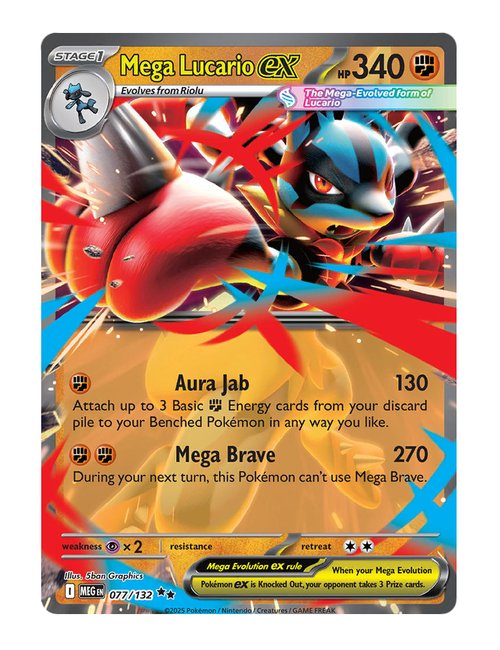 Mega Lucario ex #077/132 - Mega Evolution