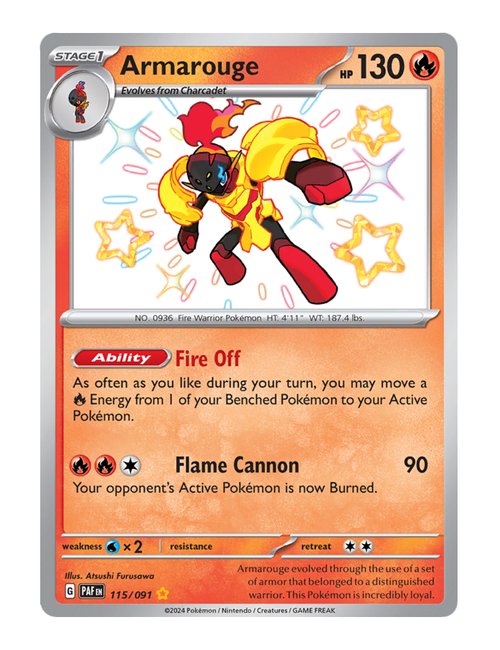 Armarouge #115/091 - Paldean Fates