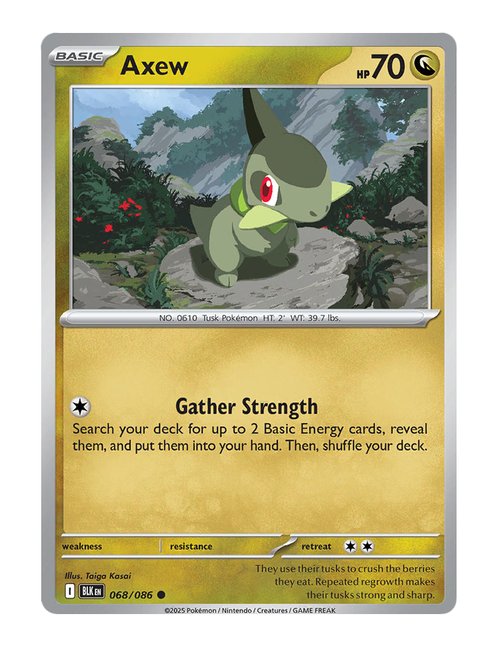 Axew [Pokeball] #068/130 - Black Bolt