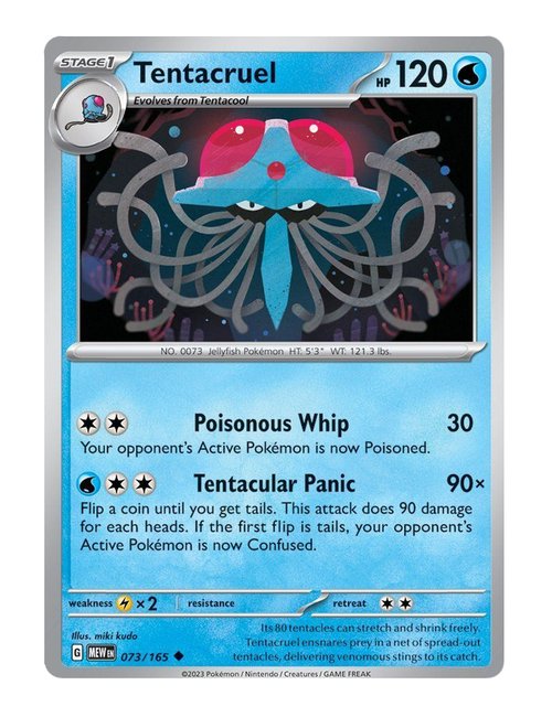 Tentacruel #073/165 Reverse Holo - 151
