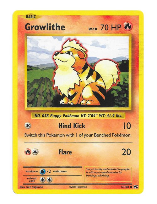 Growlithe #17/108 - Evolutions