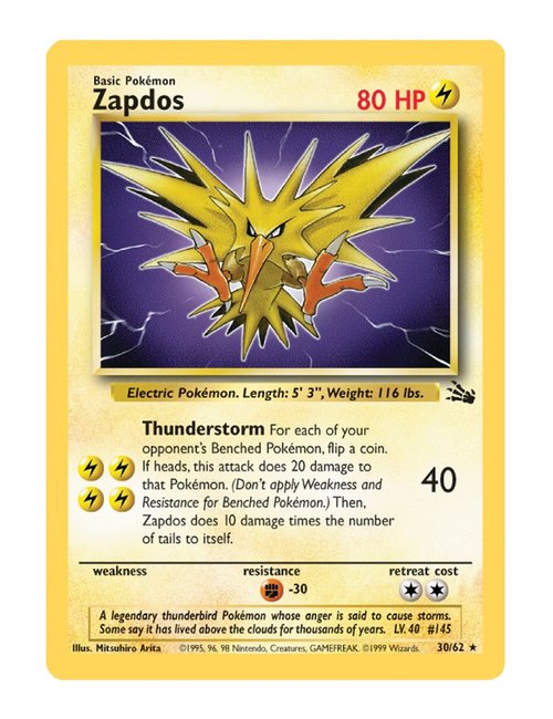 Zapdos #030/062 - Fossil