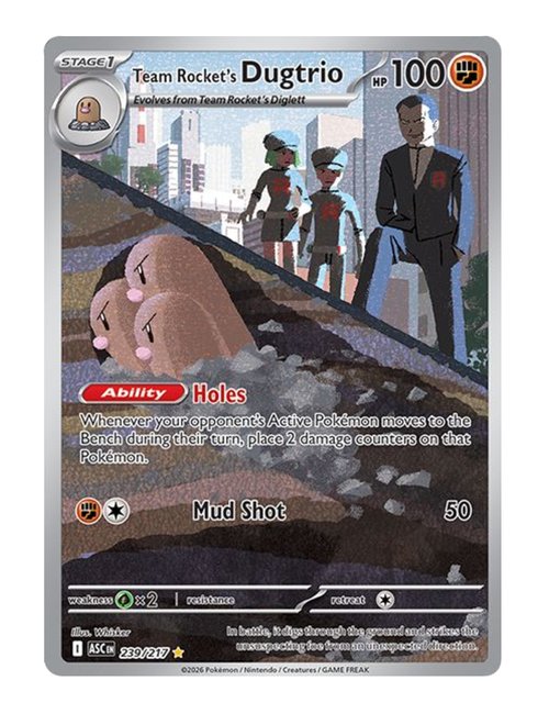 Team Rocket's Dugtrio #239/217 - Ascended Heroes