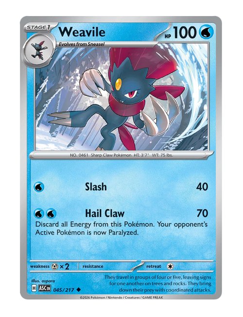 Weavile #045/217 - Ascended Heroes