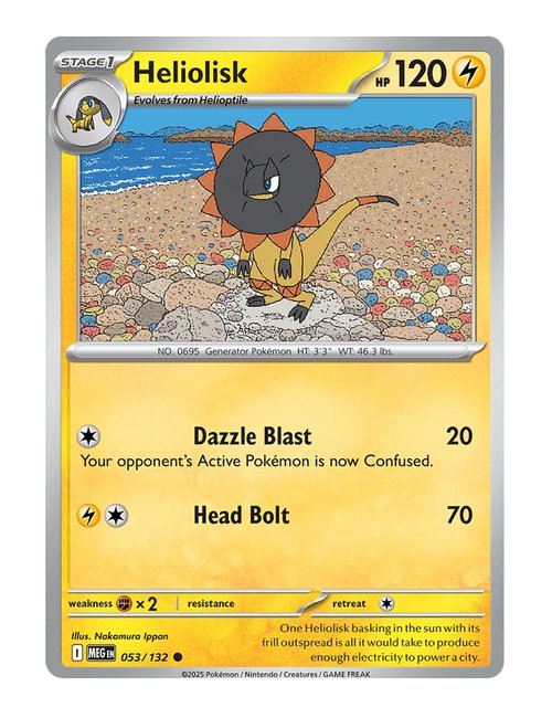Heliolisk #053/175 Reverse Holo - Mega Evolution
