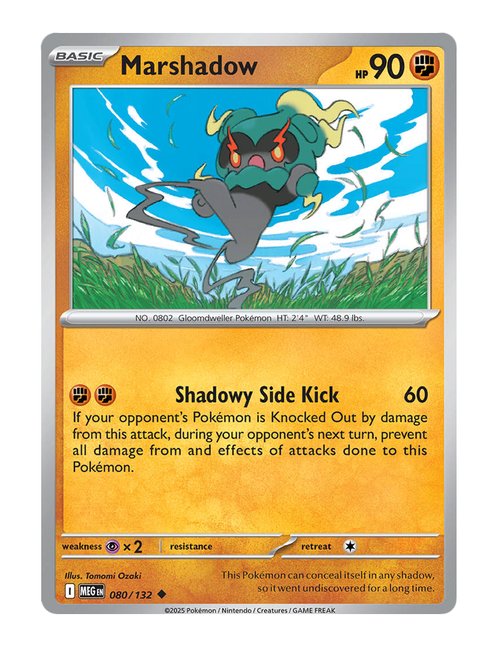 Marshadow #080/175 Reverse Holo - Mega Evolution