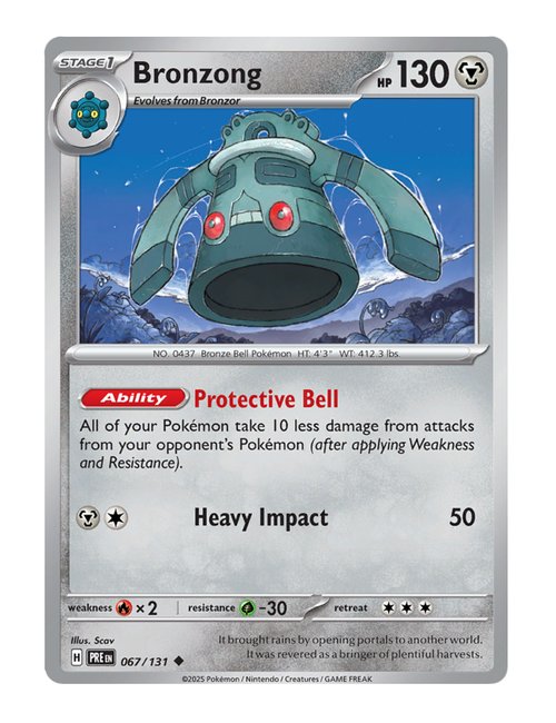 Bronzong #067/181 Reverse Holo - Prismatic Evolutions