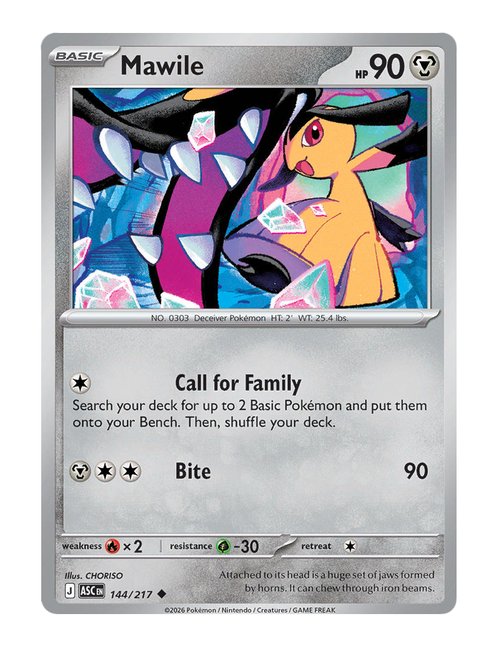 Mawile #144/217 Reverse Holo - Ascended Heroes