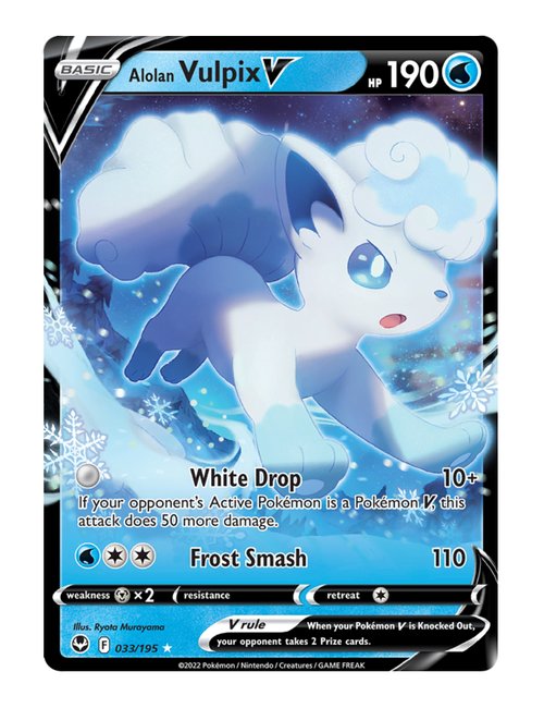 Alolan Vulpix V #033/195 - Silver Tempest