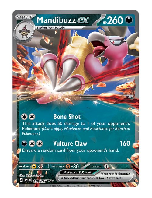 Mandibuzz ex #139/217 - Ascended Heroes