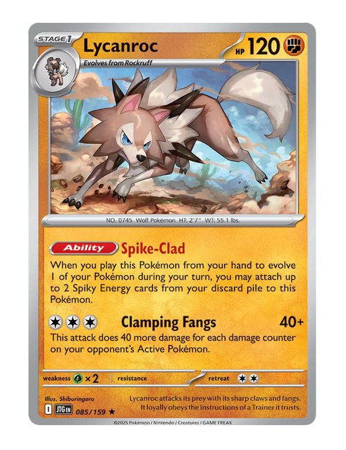 Lycanroc #85/159 Reverse Holo - Journey Together