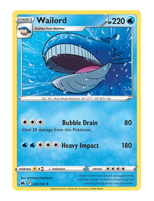 Wailord #032/160 - Crown Zenith