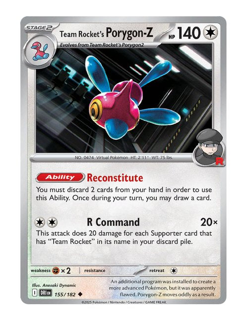 Team Rocket's Porygon-Z #155/182 - Destined Rivals