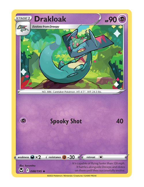 Drakloak #088/195 - Silver Tempest