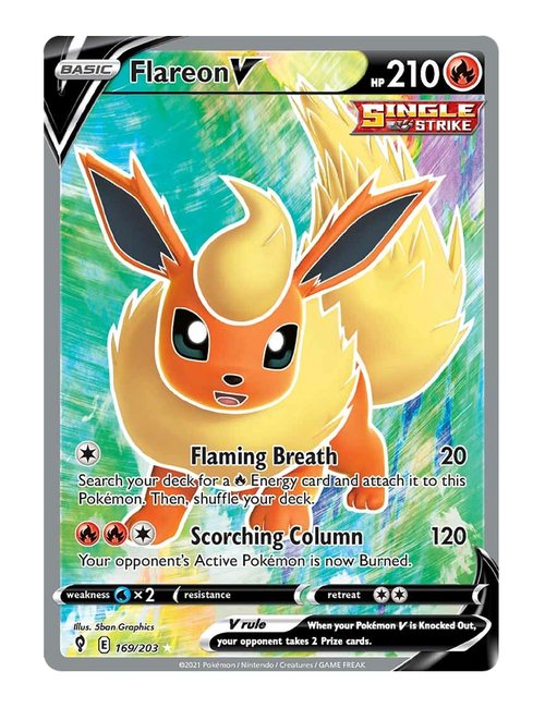 Flareon V #169/203 - Evolving Skies