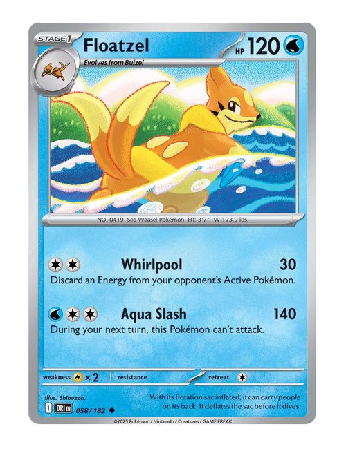 Floatzel #058/182 - Destined Rivals