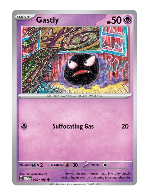 Gastly #092/165 Reverse Holo - 151