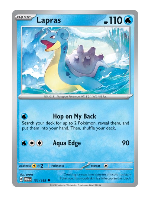 Lapras #131/165 - 151