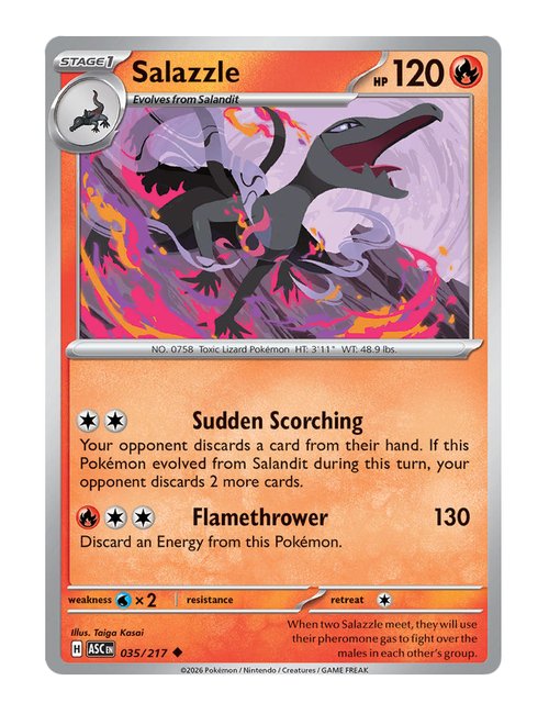 Salazzle #035/217 Reverse Holo - Ascended Heroes