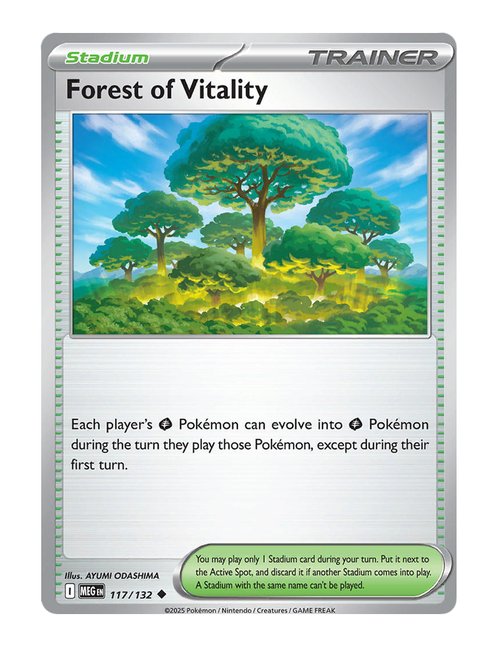 Forest of Vitality #117/175 Reverse Holo - Mega Evolution