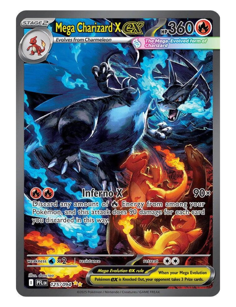 Mega Charizard X ex  - 125/094 - Phantasmal Flames
