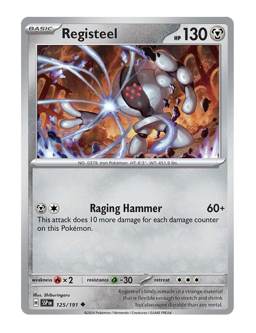 Registeel #125/191 Reverse Holo - Surging Sparks