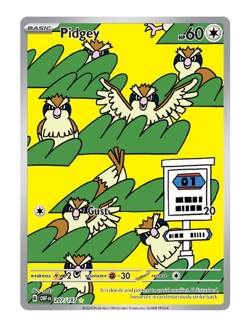 Pidgey #207/197 - Obsidian Flames