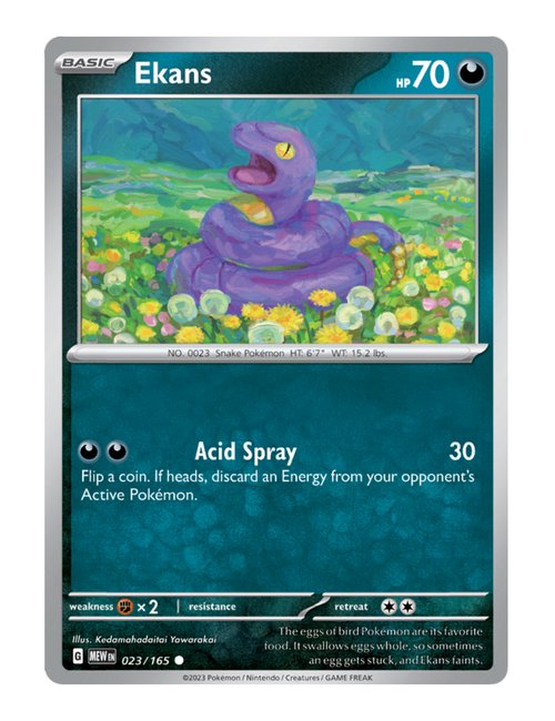 Ekans #023/165 Reverse Holo - 151