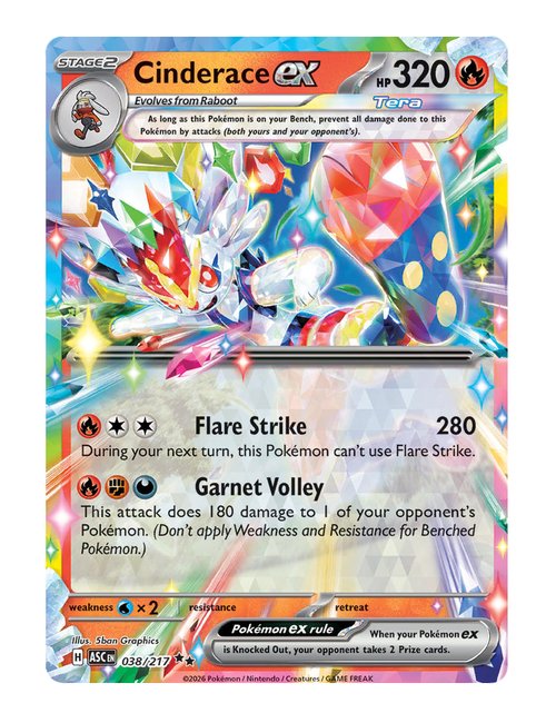 Cinderace ex #038/217 - Ascended Heroes