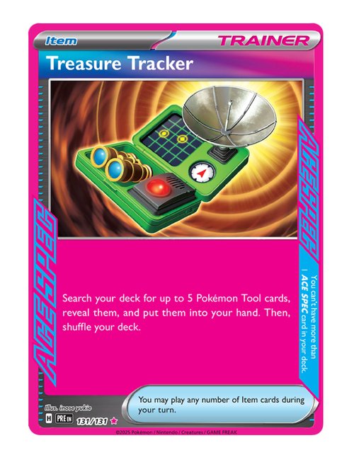 Treasure Tracker #131/181 Reverse Holo - Prismatic Evolutions