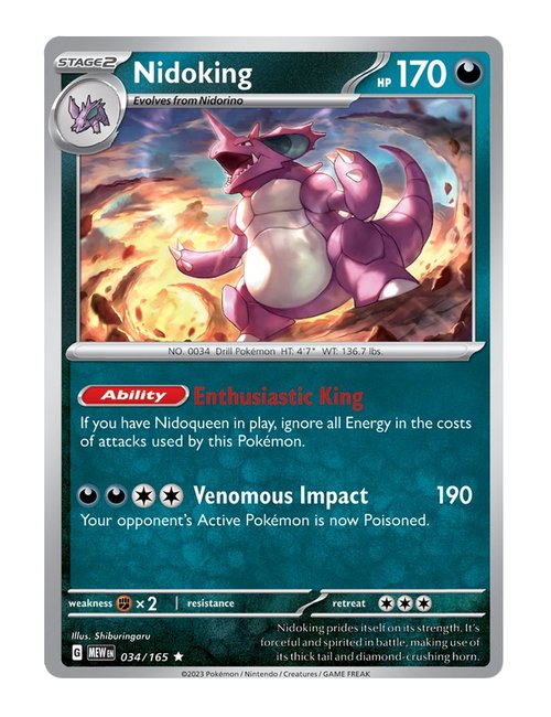 Nidoking #034/165 Holo - 151