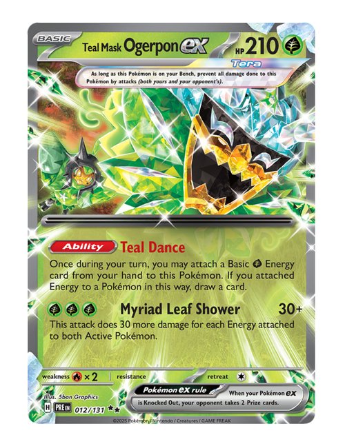 Teal Mask Ogerpon ex #12/181 - Prismatic Evolutions