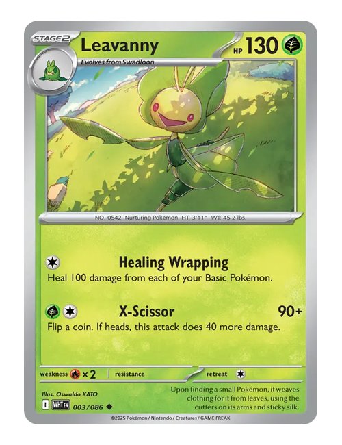 Leavanny  #3/130 - Reverse Holo White Flare
