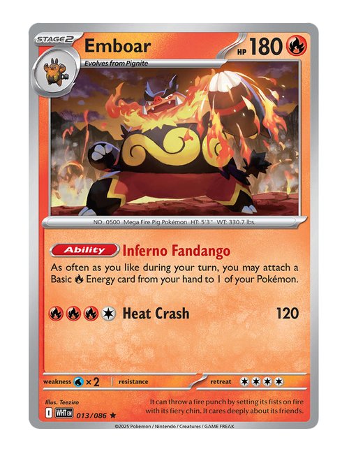 Emboar #013/130 - White Flare
