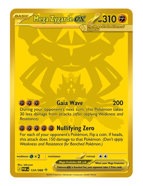 Mega Zygarde ex #124/088 - Perfect Order | Orijinal Pokemon Kart | Roku Cards