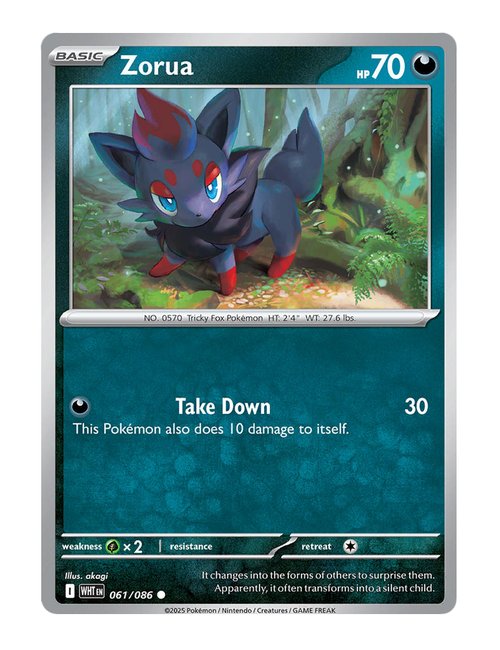 Zorua #061/130 - White Flare