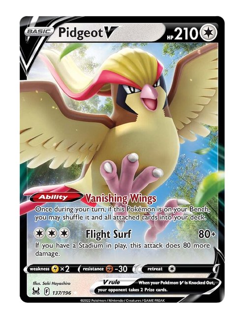 Pidgeot V #137/196 - Lost Origin