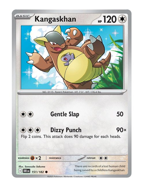 Kangaskhan #151/182 Reverse Holo - Destined Rivals