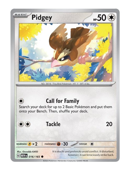 Pidgey #016/165 Reverse Holo - 151